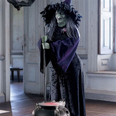 Lifelike witch halloween prop